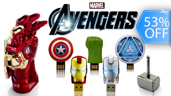 [Image: ¡Paga Q99 en lugar de Q210 por Memoria USB de 16 GB de los Súper Héroes de Avengers!m]