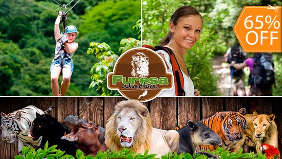 [Image: ¡Paga $35 en lugar de $100 por 4 Entradas al Parque + 4 Recorridos en Canopy Básico o 4 Caminatas Extremas!m]