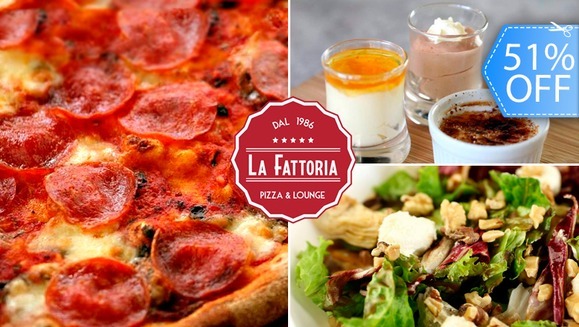 [Image: ¡Paga Q99 en vez de Q203 por 1 Pizza Grande New York Style de 13” a Elección + 1 Ensalada de la Casa + 2 Postrecitos + 2 Bebidas!m]