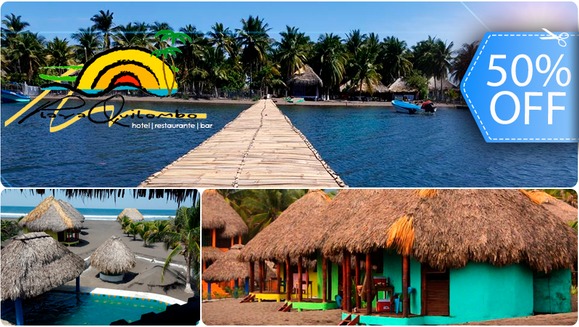 [Image: ¡Paga Q240 en lugar de Q480 por Estadía hasta para 3 Personas en Cabaña Ecológica a la Orilla del Mar!m]