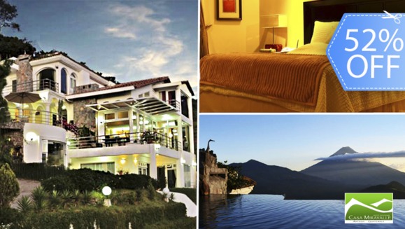 [Image: ¡Paga Q499 en lugar de Q1,040 por Estadía de 1 Noche para 2 Personas en Suite de Lujo con Impresionantes Vistas a Volcanes, Montañas y La Antigua, Desayunos y Más!m]
