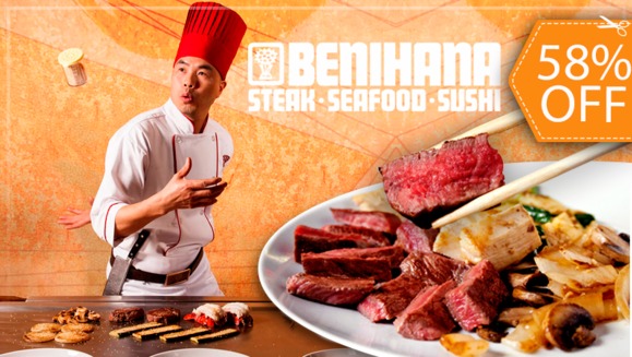 [Image: ¡Paga $33 en lugar de $79 por Menú Teppanyaki para 4 Personas que Incluye: 2 Órdenes de Filet Mignon + 2 Órdenes de Pollo + 4 Órdenes de Arroz Frito + 4 Sopas + 4 Ensaladas + 4 Sodas! ¡Sólo 1,000 Cupones Disponibles!m]