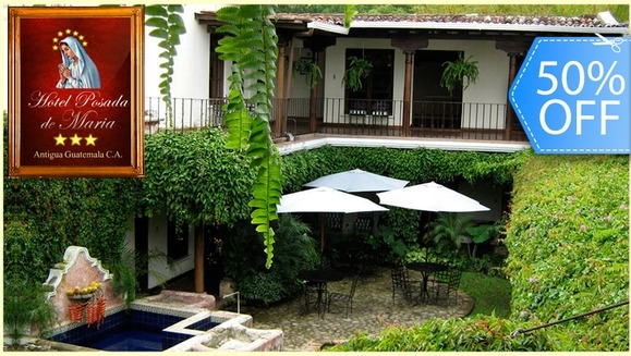 [Image: ¡Paga Q320 en vez de Q640 por Estadía Romántica para 2 Personas + 2 Desayunos Continentales en Antigua Guatemala!m]