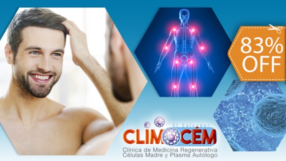 [Image: ¡Paga $200 en lugar de $1,200 y Elige entre 3 Sesiones de Plasma Rico en Factores de Crecimiento para Alopecia (Calvicie) o 2 Sesiones para Dolores Crónicos, Desgarros Musculares o Ulceras!m]