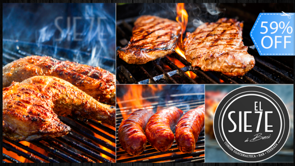 [Image: ¡Paga Q99 en lugar de Q240 por Exquisita Parrillada para 2 con: 8 Onzas de Lomito + 8 Onzas de Longaniza + 8 Onzas de Pollo + Guarniciones + Tortillas Ilimitadas + 2 Bebidas con Refill!m]
