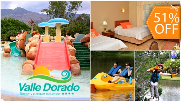 [Image: ¡Paga $67 en lugar de $135.50 por Estadía de 2 Días y 1 Noche para 2 en Habitación Doble + Desayuno Chapín + Ingreso al Parque Acuático + Ticket de Canopy y Más!m]