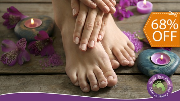 [Image: ¡Paga $9 en lugar de $28 por Pedicure Clínico + Manicure Clínico + Exfoliante + Masaje + Esmaltado en Manos y Pies!m]