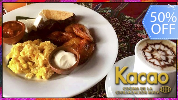 [Image: ¡Paga Q75 en lugar de Q150 por 2 Desayunos a Elección entre: Kacao Especial, Típico o Panqueques + Jugo + Café o Té!m]