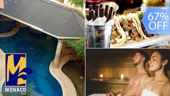 [Image: ¡Paga Q99 en lugar de Q300 por Día de Relax para 2 que Incluye: Sauna o Temazcal + Piscina Ilimitada + Cubetazo de hasta 8 Cervezas de Marca a Elección + Plato de Tacos de Carne Asada!m]