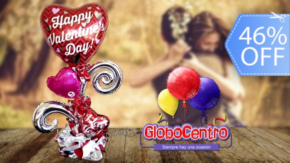 [Image: ¡Paga Q149 en lugar de Q275 por Arreglo de Globos para Valentine´s Day con: 1 Globo Metálico de 18” + 2 Globos de 9” + 2 Globos Mini Shapes + Base de Madera decorado con Pañuelos de Papel China y Metálico!m]