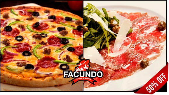[Image: ¡Paga Q110 en lugar de Q220 por Menú Argentino para 2 con: Entrada de Carpaccio o 1 Libra de Picada de Chorizo Argentino + Pizza Artesanal a la Parrilla a Elección + 2 Copas de Vino + 2 Cafés!m]