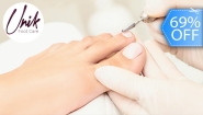 [Imagen:¡Paga Q125 en Lugar de Q400 por Pedicure o Manicure Clínico con: Evaluación + Limpieza Profunda + Exfoliación + Uso de Máquina Dremel + Remoción de Cutícula + Limpieza de Canales + Eliminación de molestia por inicio de uña encarnada + Corte de Uñas +]