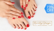 [Imagen:¡Paga Q85 en Lugar de Q310 por Manicure Spa + Pedicure Spa + Aplicación de Esmalte Permanente Gelish u OPI en Manos y Pies!]