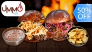 [Image: ¡Paga Q125 En Vez de Q250 por Nuevo Menú Texano BBQ para 2: 2 Sándwiches o 2 Burgers a Elección (Puyazo Culotte, Smoked Brisket, Texas Pulled Pork o St. Louis Ribs) + 2 Acompañamientos a Elección!m]