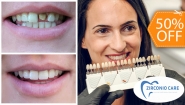 [Image: ¡Mejora la Forma y el Color de tu Sonrisa! ¡Paga $62.50 en Lugar de $125 por Carilla Dental de Cerómero + Limpieza Dental con Ultrasonido!m]